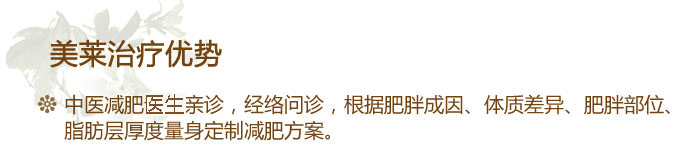 美萊中醫(yī)健康減肥優(yōu)勢(shì)